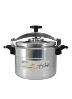 Buy Aluminium Pressure Cooker 26cm - 10 Liter Capacity - Silver in UAE