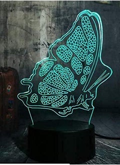 اشتري Multicolor New Butterfly 3D Children s Night Light LED Symphony Lamp Table Lamp Bedroom Atmosphere Decoration Light Christmas Birthday Gift Toy في الامارات