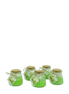 Buy 12 Pieces Luxury Jar Scented Candle Set Green in UAE