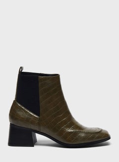 Buy Textured Ankle Boots in UAE