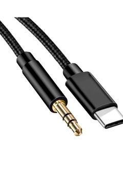 اشتري USB Type C Aux Cable, 3.5mm Aux Audio Jack Cab, USB C to 3.5mm In Car for Headphone Speaker Computer, Universal 3.5mm Stereo Plug Cord, Aux Cable Adapter Commpatable with Samsung Huawei في السعودية