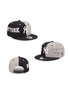 Buy NEW ERA 9Fort New York Yankees American Hip Hop Baseball Hat Flat Edge Hat Sun Hat Pure Cotton Men's and Women's Street Dance Outdoor Sports Brown Black in UAE