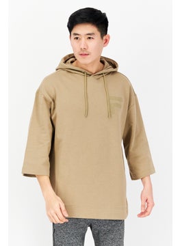 Buy Men Sportswear Fit Training Hoodie, Tan in UAE