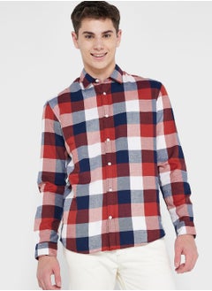 Buy Checkered Slim Fit Shirt in UAE