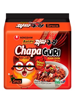 Buy Angry Chapaguri Noodles 140grams Pack of 5 in UAE