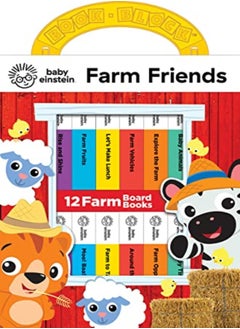 Buy Baby Einstein Farm Friends 12 Board Books My First Library in UAE