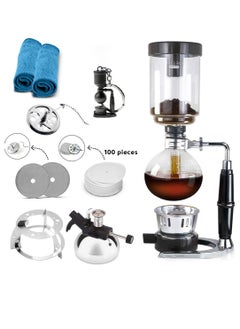 Buy Coffee and Tea Set 8 in 1 Syphon Maker 3 Cups in Saudi Arabia