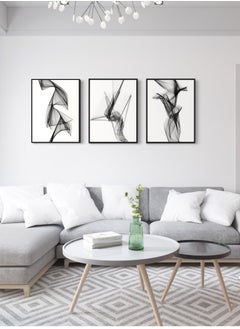 Buy Black White Canvas Framed Wall Art in UAE