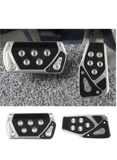 اشتري Non-Slip Automatic Transmission Car Pedal Cover Kit(Brake&Gas Accelerator Pedal Pads) No Drilling Car Aesthetic Accessories for Car Safety&Car Decoration (Black 2pcs) في السعودية