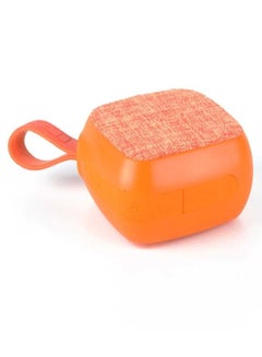 اشتري TRX TRAVELSTYLE X5 Mini Portable Bluetooth Speaker with 4.2 Connectivity, 3 Watt Featherlight Waterproof & Rechargable, 8 Hours Play Time, Wireless Speaker for Outdoor Laptop Bike, Orange Colour في الامارات