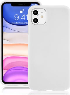 Buy Silicone Case For Apple iPhone 11 White in UAE