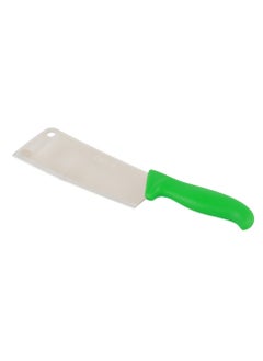 Buy Stainless steel cleaver knife - green 31 cm in Saudi Arabia