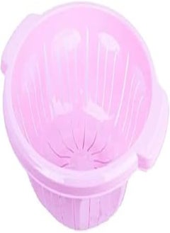 Buy Accessories Shop Plastic Round Strainer Pots With Two Plastic Handles For Vegetables And Fruits 30 CM - Rose in Egypt