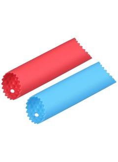 Buy Garlic Peeler Skin Remover Roller Keeper, Silicone Garlic Peeler Tube Non Slip 5.12inch Long for Useful Kitchen Tools, Blue/Red in UAE