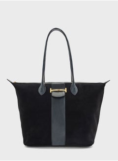 اشتري Edala Suede Equestrian Tote Bag في الامارات