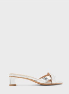 Buy Square Toe Croc Effect Sandal in UAE