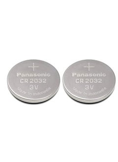 Buy 2-Pieces Panasonic CR2032 Lithium 3V Indonesia Batteries in UAE