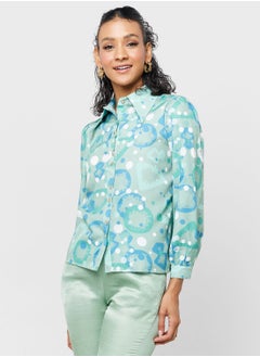 Buy Printed Button Down Shirt in UAE