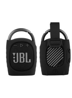 Buy Silicone Protective Carrying Case Compatible with JBL Clip 4 - Portable Mini Bluetooth Speaker Carrying Stand Up Cover Pouch for JBL Clip 4 (Black) in Saudi Arabia