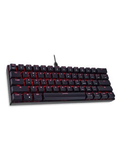 اشتري CK61 RGB Mechanical 61 Keys Anti-Ghosting With Backlight Keyboard Black/Red في السعودية