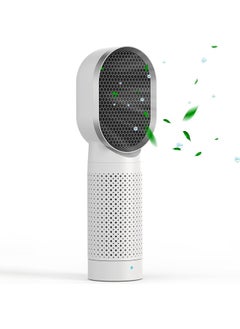 Buy Table Air Purifier Lonizer with True H13 HEPA Filter, 2 Speeds, Energy Save, 3 Stage Filtration System (White) in Saudi Arabia