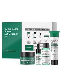 Buy Tea Tree Salicylic Acid Acne Treatment Skincare Gift Set Can Sterilize Reduce Inflammatio in Saudi Arabia