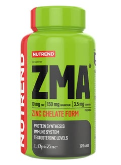 Buy ZMA Zinc Chelate Form, 120 Capsules in UAE