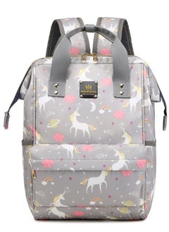 Buy 142 Mummy Maternity Diaper Waterproof Multifunctional large capacity backpack bag Grey in Egypt