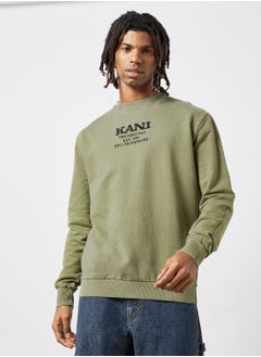 Buy Retro Washed Crew Neck Sweatshirt in UAE