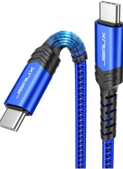 Buy JSAUX 100W 5A USB-C to USB-C Fast Charging Cable - data cable (3.3ft/1M) blue in Egypt