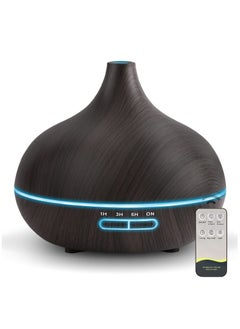 Buy Diffusers for Essential Oils Large Room, 550ml Essential Oil Diffusers with Remote Control, Ultrasonic Oil Diffuser with Timer, 7 Colors Light for Bedroom in UAE