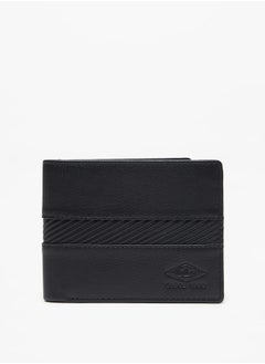 Buy Men Textured Bi-Fold Leather Wallet in UAE