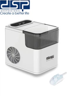 Buy 165W Electric Ice Maker, Cubes Ready in under 6 Minutes, Compact Automatic Ice Maker, Portable Ice Cube Maker with Scoop and Basket,Perfect for Home/Kitchen/Office/camping/, White in Saudi Arabia