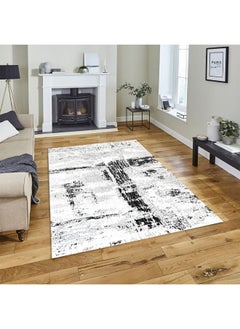 اشتري Handpicked Furniture Abstract Grey Rug, Ultra Soft Area Carpets For Bed Room, Living Room, And Dining Room, Antislip Floor Carpets, Easy To Clean, Made In Turkey في الامارات