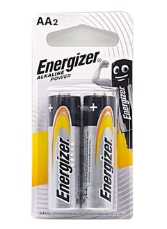 Buy Energizer Alkaline batteries - AA [Pack Of 2] in UAE