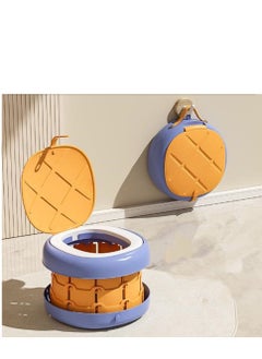 Buy Toddler Potty Training Seat,Portable Travel Potty Chair Toilet,Foldable Kids Toilet Seat for Boys or Girls,Baby Potty Stool with Cleaning Bags for Outdoor,Yellow in Saudi Arabia