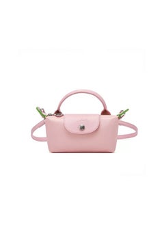 اشتري Longchamp Women's Classic Fashion Versatile Mini Makeup Bag, Handbag, Shoulder Bag, Handheld Small Bag pink في الامارات