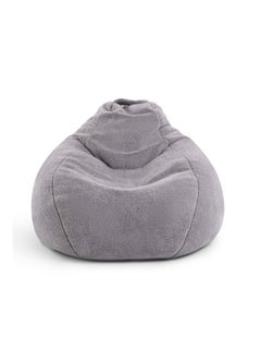 Buy Comfy Filled Bean Bag 101x103x86cm - Grey in UAE