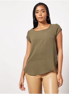 Buy Essential Round Neck Blouse in UAE