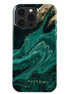 Buy Luxury Gold Glitter Marble Phone Case Compatible with iPhone 15 Pro  Double Layer Silicone Protective Case Emerald Pool in UAE