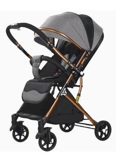 Buy Ultra Lightweight Baby Stroller Gold Frame Compact Folding for Travel Cabin in Saudi Arabia