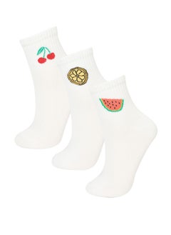 Buy Woman Mid Cut Socks - 3 Pack in Egypt