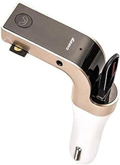 Buy Carg 7 Bluetooth Car Charger 2.5A with Turbo Charging/LED Screen/FM Transmitter/Supports Memory card in Egypt