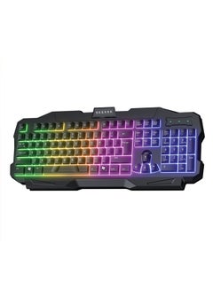 اشتري Gaming 104 keys Mechanical keyboard, RGB backlit Wired keys Computer keyboard for PC Laptop gaming في الامارات