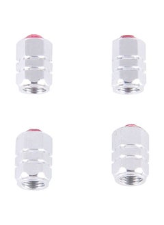 Buy 4-Piece Hexagon Shaped Tire Valve Stem Cap in UAE