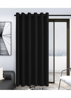 Buy Room Divider Blackout Curtains Thermal Insulated Decor Grommet Blackout Drapes for Bedroom Dining Studio Office Black 200x270/200x240/200x200cm in UAE