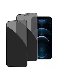 Buy 2PC Pack iPhone 12 Pro Screen Protector Tempered Glass 5D 9H Screen Protector for iPhone 12 Pro 61 Black Clear in Saudi Arabia