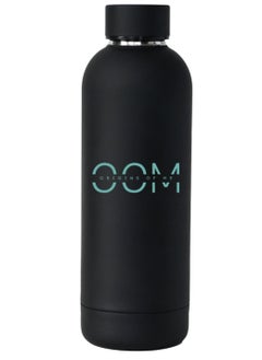 Buy OOM 500ml/17oz Water Bottle Stainless Steel, Double Walled Thermos Bottle,Double Insulated Hot and Cold Water Flask Leak Proof, Leakproof, BPA Free, perfect for kids, school, office, gym and sports (Matte Black) in UAE