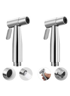 Buy 2 Pack Bidet Toilet Sprayer Head Stainless Steel Handheld Bidet Sprayer for Personal Hygiene Kitchen Toilet Cleaning in Saudi Arabia