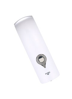 اشتري 300ml No Drilling Wall Mounted Single-Head Manual Soap Dispenser Bathroom Shower Gel Liquid Shampoo Holder--White في السعودية